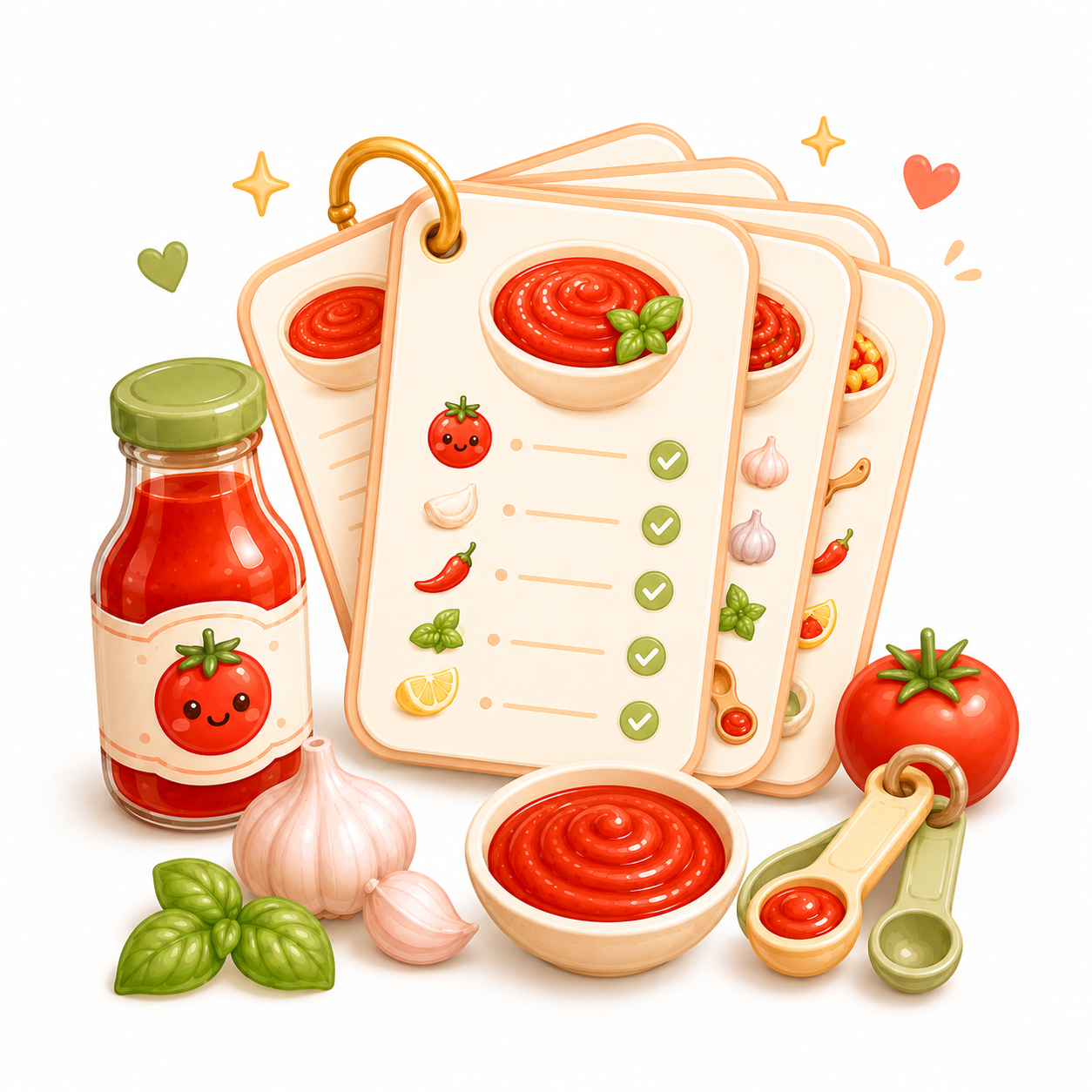 Quick Sauce Cheat Sheets